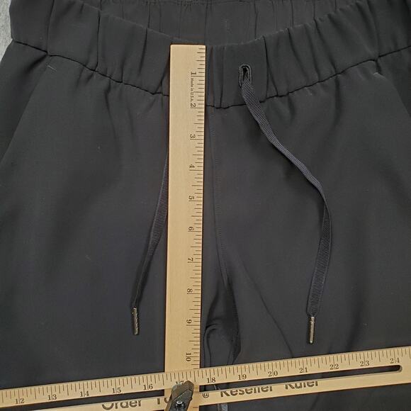 Lululemon Pants Womens 4 On The Fly 7/8 Black Straight Leg Pull On Athleisure - Picture 3 of 8